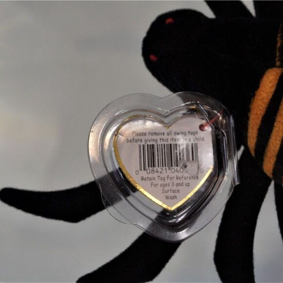 1996 Ty Beanie Baby Spinner The Spider Retired Vintage Attic Treasures With Tags - Picture 9 of 9